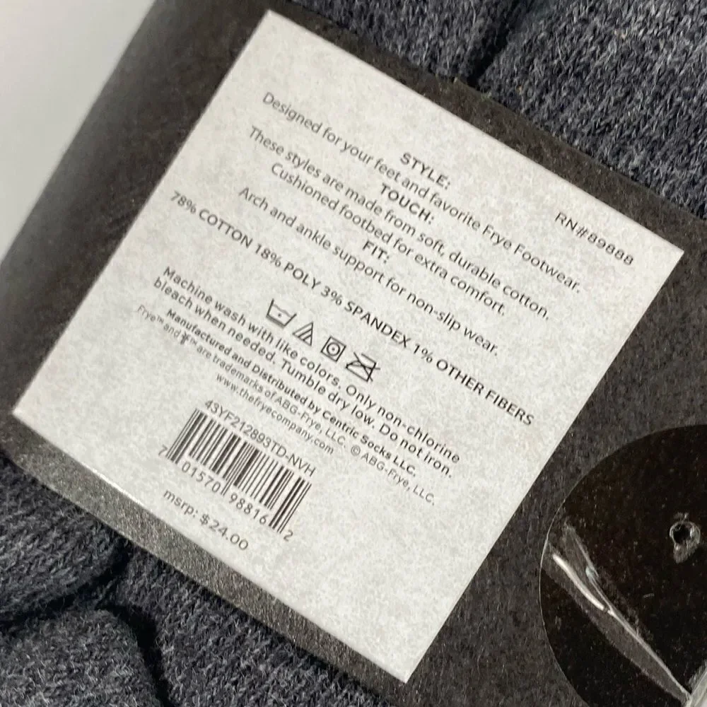 Frye 2 pack NWTs camo half cushion crew socks